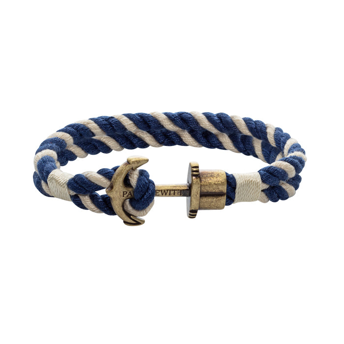 Vintage PHREP Bracelet Brass マリンネイビーマリニウム