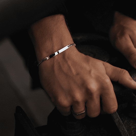 Men ID マリニウム Bracelet シルバー