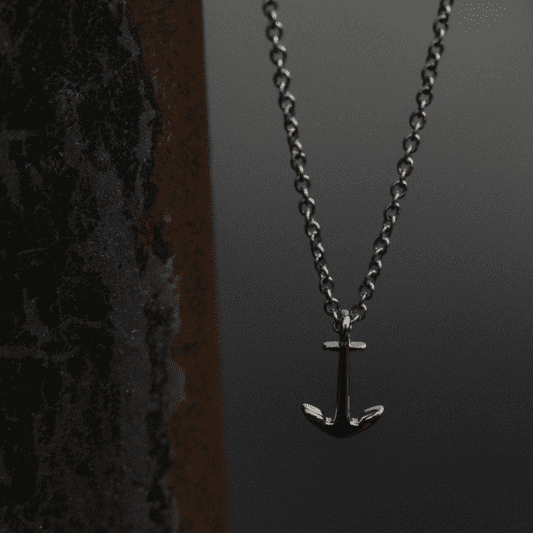 Men Anchor マリニウム Necklace シルバー