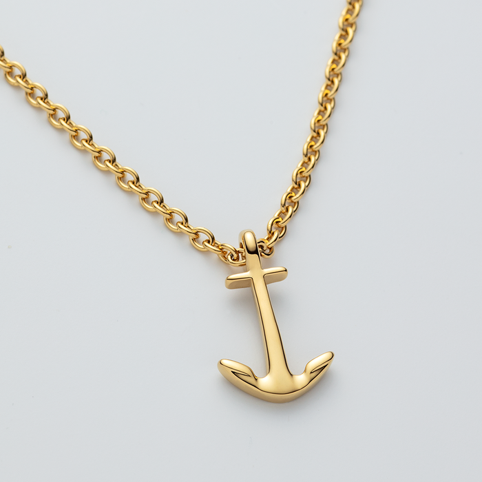 Men Anchor マリニウム Necklace ゴールド