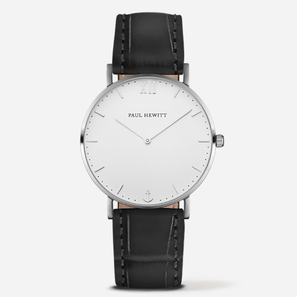 【在庫限り40%OFF】Sailor Line ホワイト/Embossed ブラック(39mm)