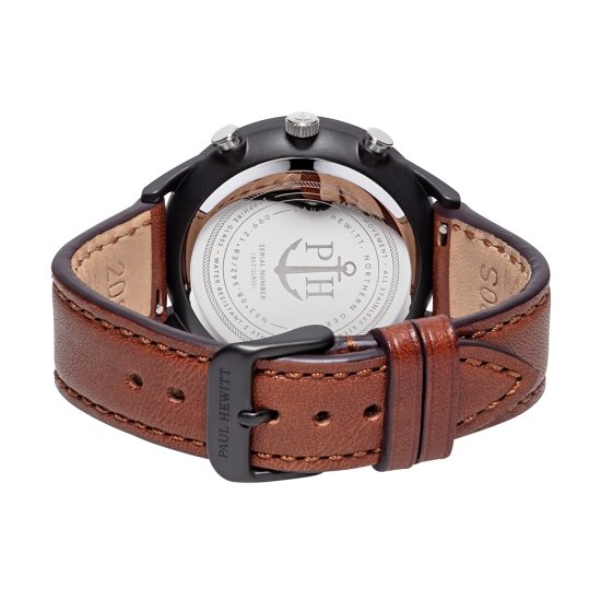 【サルベージ品30%引き】Chrono Line ブラックサンレイ/シルバー ブラウン - ポールヒューイット日本公式サイト