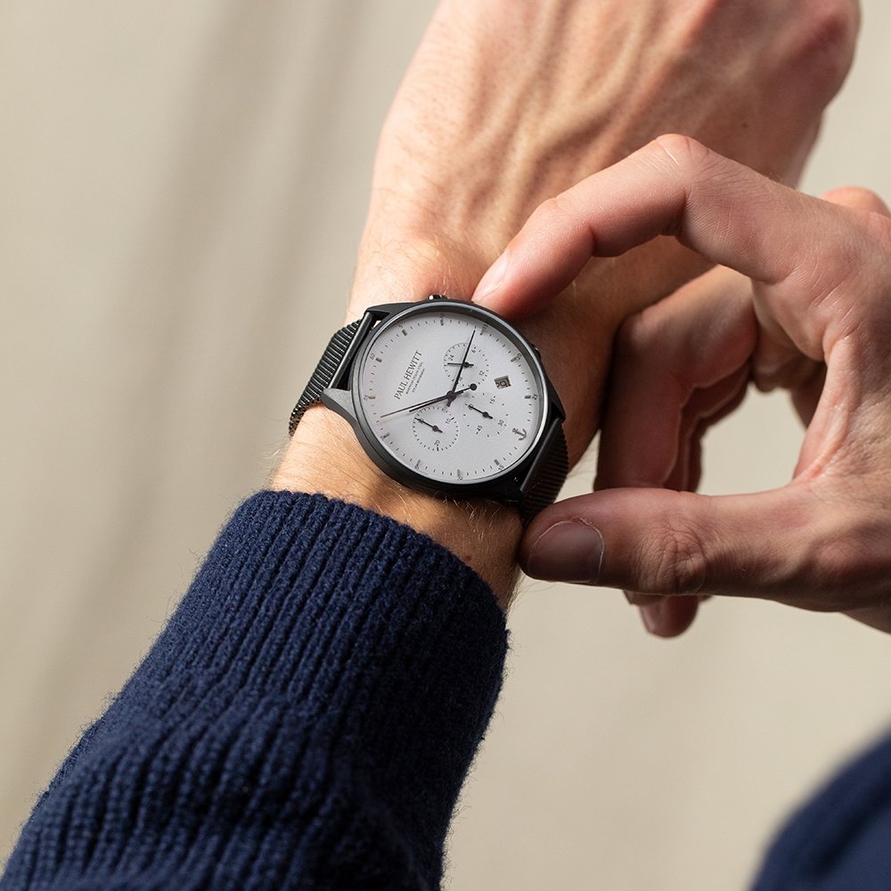 Chrono Watch ブラックホワイト - ポールヒューイット日本公式サイト