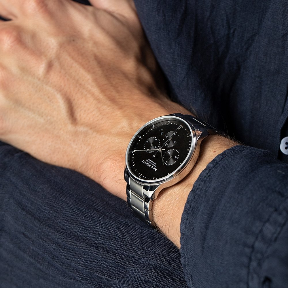 Chrono Watch シルバーブラック - ポールヒューイット日本公式サイト