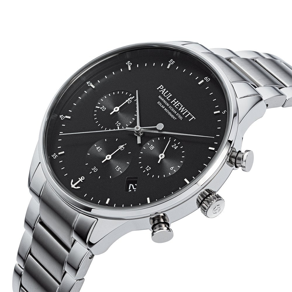 Chrono Watch シルバーブラック - ポールヒューイット日本公式サイト
