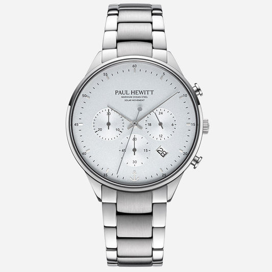 Chrono Watch シルバーホワイト - ポールヒューイット日本公式サイト