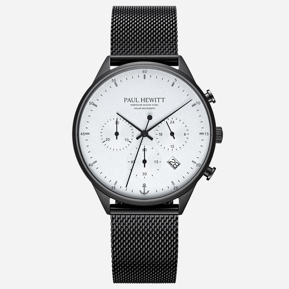 Chrono Watch ブラックホワイト - ポールヒューイット日本公式サイト