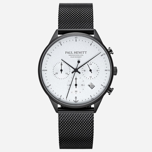 Chrono Watch ブラックホワイト - ポールヒューイット日本公式サイト