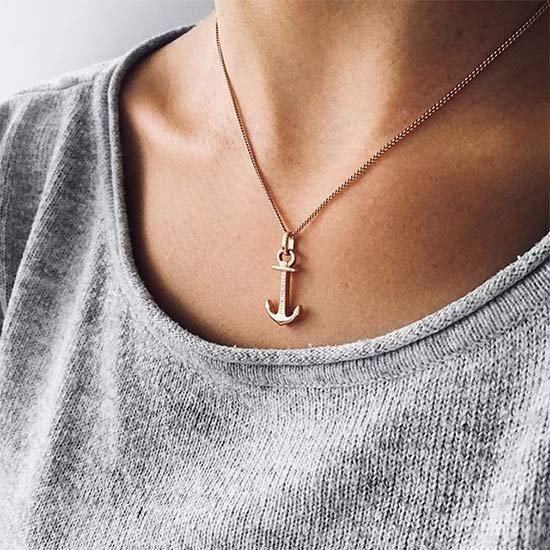 Necklace Anchor Spirit ローズゴールド - ポールヒューイット日本公式サイト