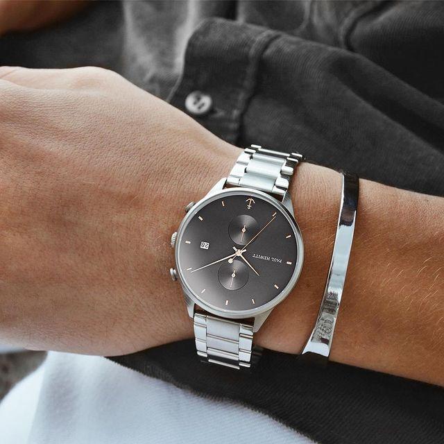 【Perfect Match】Chrono Line ミッドナイトオーシャン シルバーメタル and Paddle Cuff - ポールヒューイット日本公式サイト