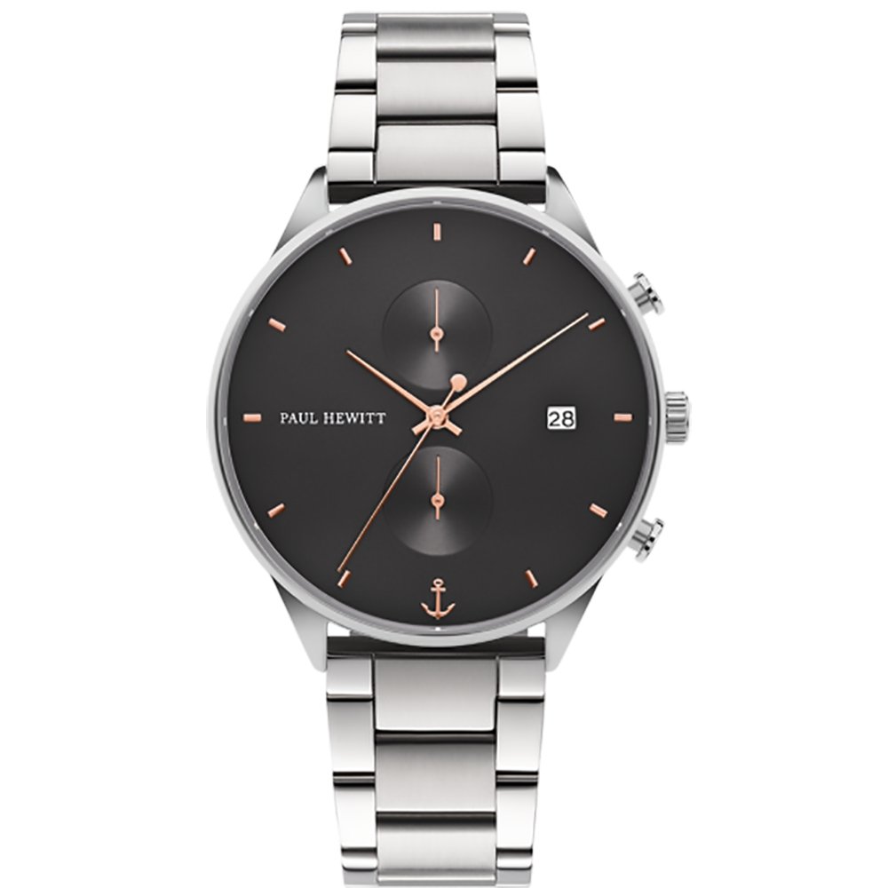 【Perfect Match】Chrono Line ミッドナイトオーシャン シルバーメタル and Paddle Cuff - ポールヒューイット日本公式サイト