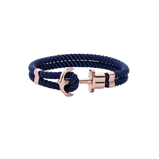 PHREP Bracelet Rosegold Navy マリニウム - ポールヒューイット日本公式サイト