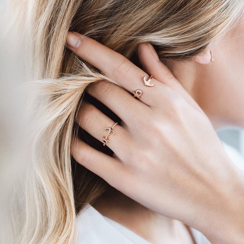 Ring Anchor Rope ローズゴールド - ポールヒューイット日本公式サイト