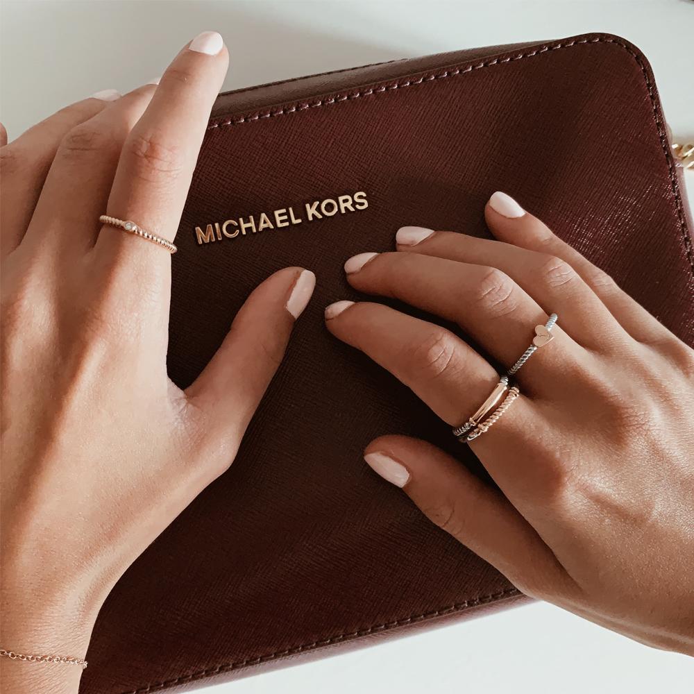 Ring Rope Anchor Love ローズゴールド/シルバー - ポールヒューイット日本公式サイト