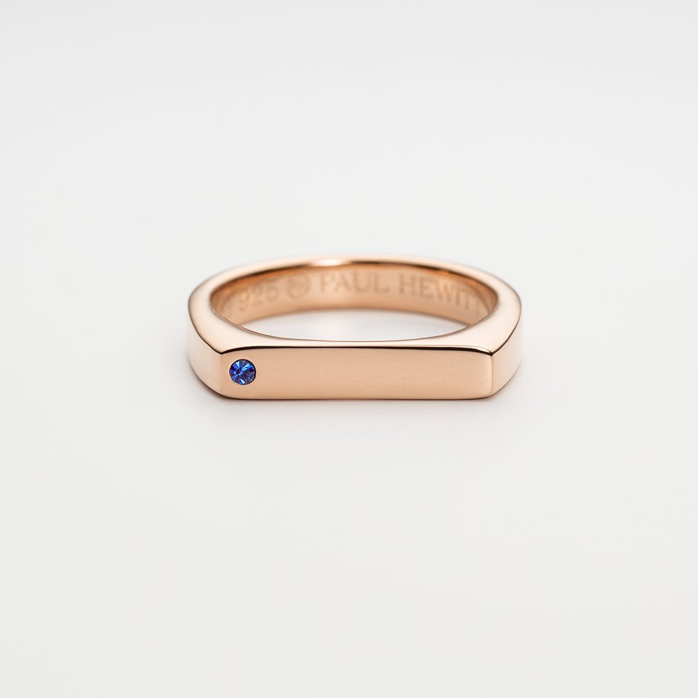 SIGNET BRILLIANT CUT Ring ローズゴールド - ポールヒューイット日本公式サイト