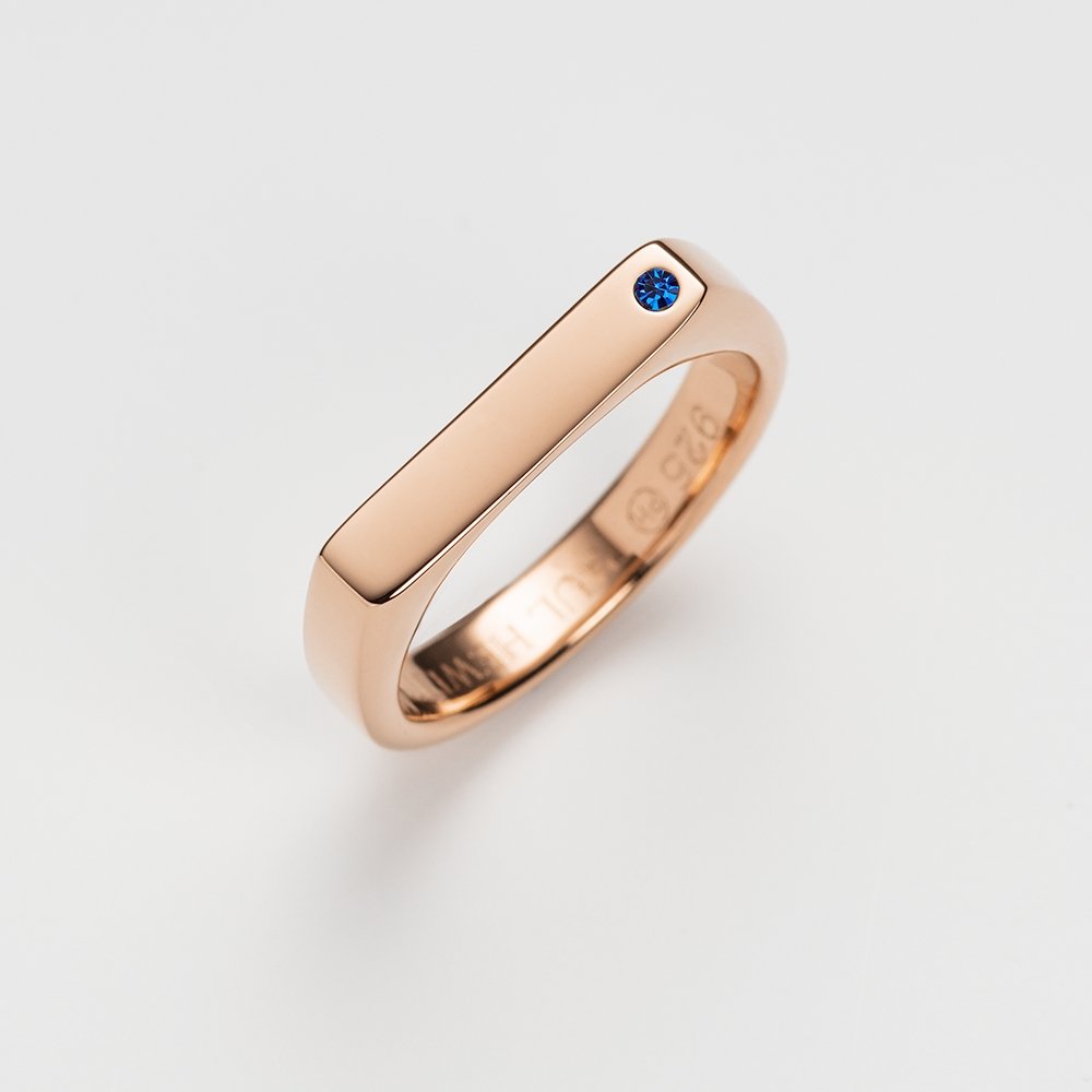 SIGNET BRILLIANT CUT Ring ローズゴールド - ポールヒューイット日本公式サイト