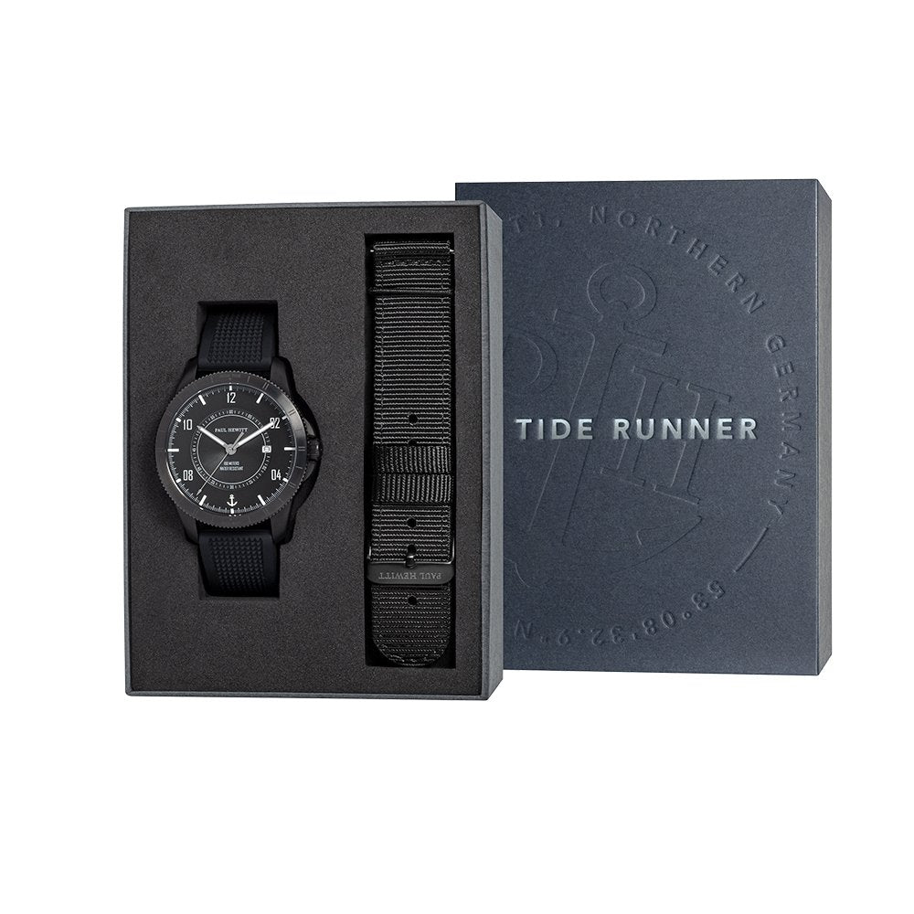 TideRunner ピュアブラック/ブラックシリコン - ポールヒューイット日本公式サイト