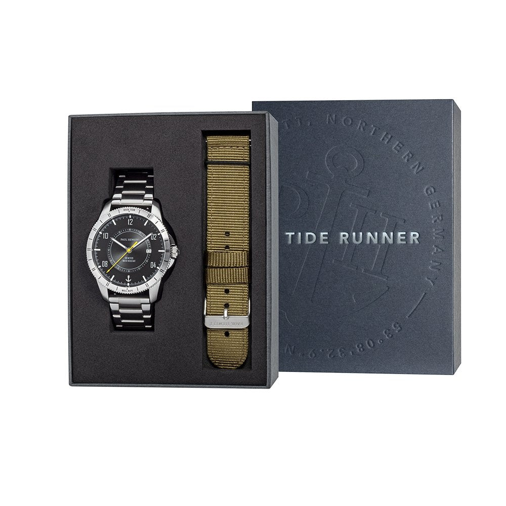 TideRunner ピュアブラック/シルバーメタル - ポールヒューイット日本公式サイト