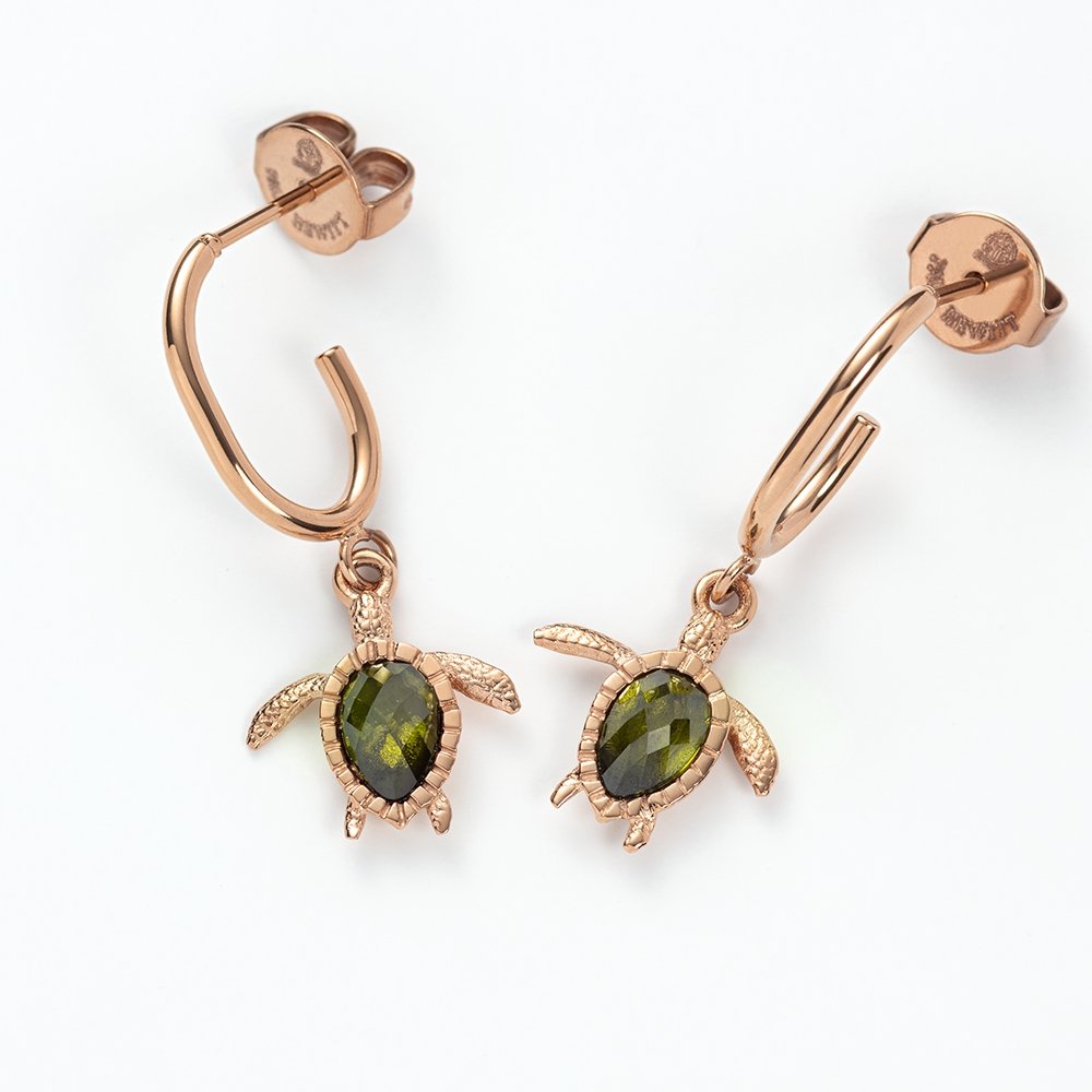 Turtle Hoops Earring マリニウム ローズゴールド - ポールヒューイット日本公式サイト
