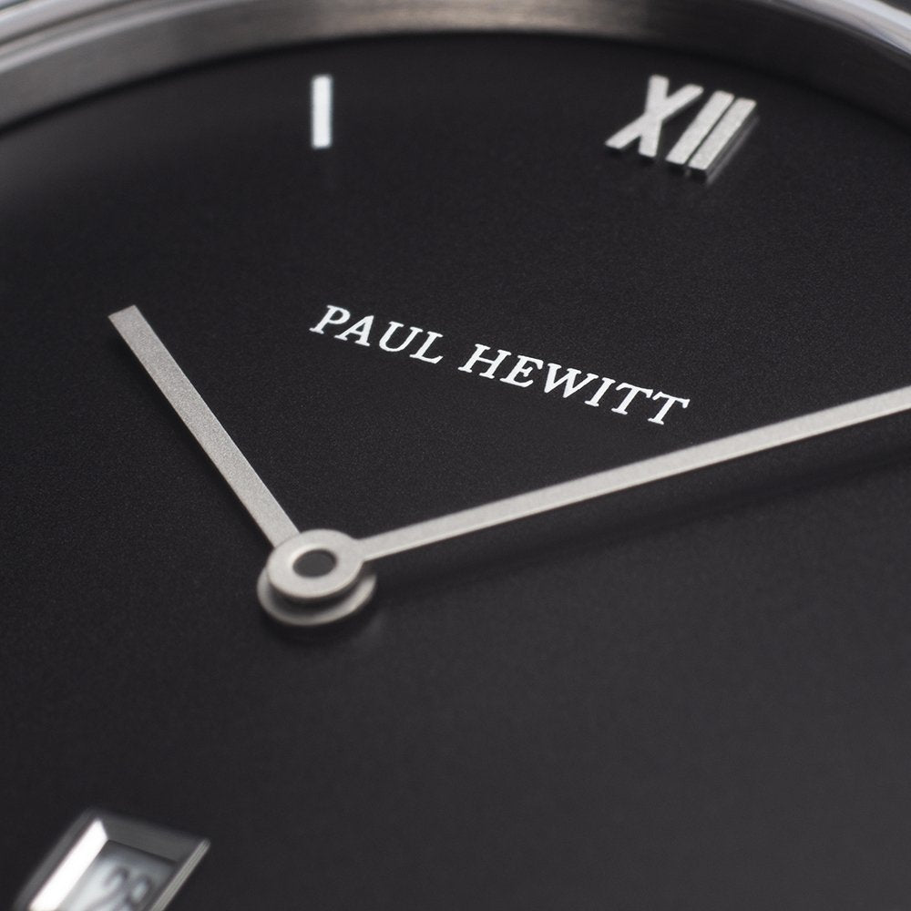 【WEB先行販売】Praia ブラック/シルバー ラバーストラップ - ポールヒューイット日本公式サイト