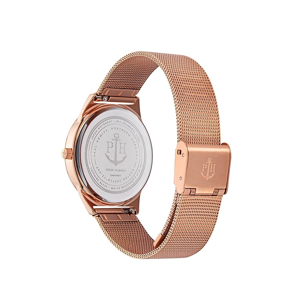 【WEB先行販売】Praia ブラック/ローズゴールドメッシュ - ポールヒューイット日本公式サイト