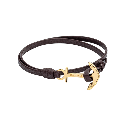 Men's Anchorband ミッドナイト ブレスレット ゴールド