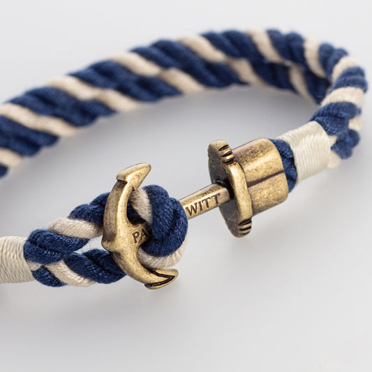 Vintage PHREP Bracelet Brass マリンネイビーマリニウム
