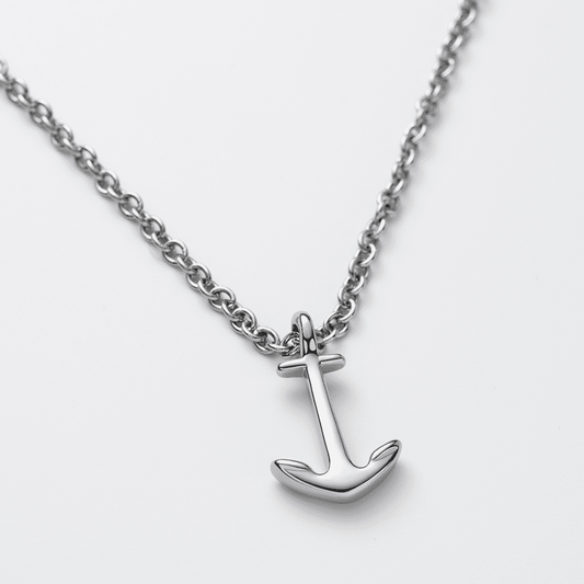 Men Anchor マリニウム Necklace シルバー