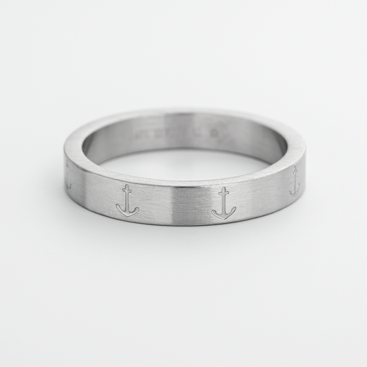 Men Anchor マリニウム Ring シルバー