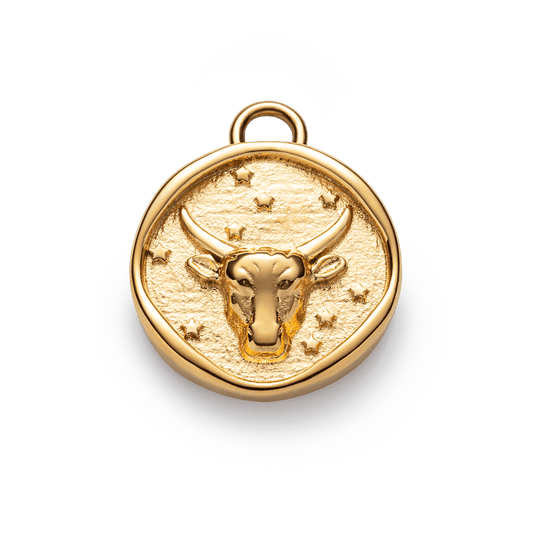 Taurus 12星座チャーム ゴールド <牡牛座>