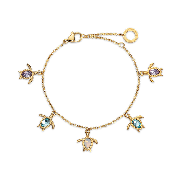 Turtle Bracelet マリニウム ローズゴールド レインボー