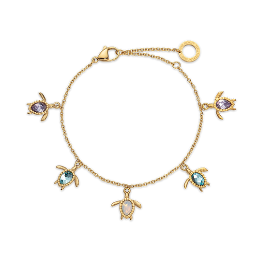 Turtle Bracelet マリニウム ローズゴールド レインボー