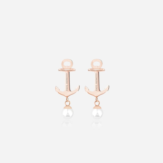 Anchor Pearl ピアス ローズゴールド/パール - ポールヒューイット日本公式サイト