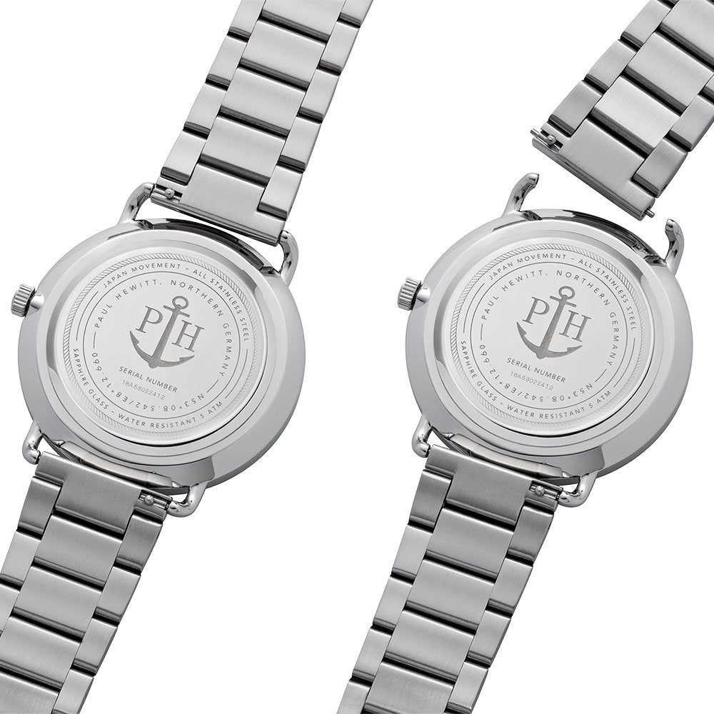 値下げ PAUL HEWITT Breakwaterガンメタル 腕時計 - 腕時計