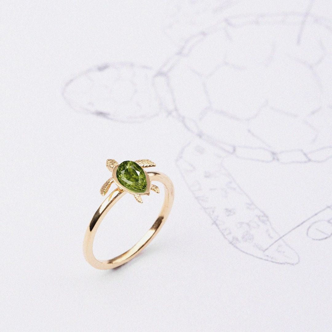 Turtle Ring Rose Gold - マリニウム - ポールヒューイット日本公式サイト